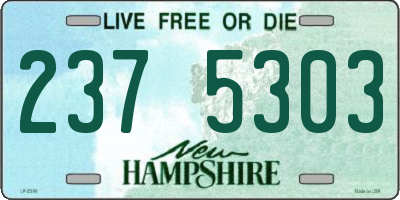 NH license plate 2375303