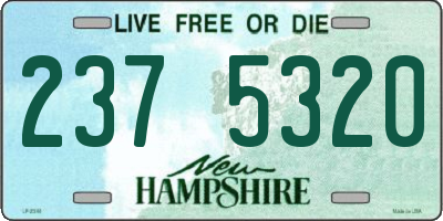 NH license plate 2375320