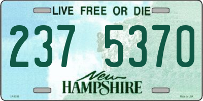 NH license plate 2375370