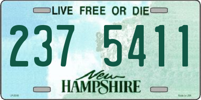 NH license plate 2375411
