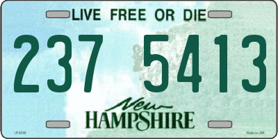NH license plate 2375413