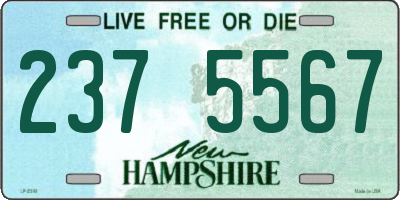 NH license plate 2375567