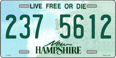 NH license plate 2375612