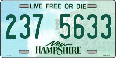 NH license plate 2375633