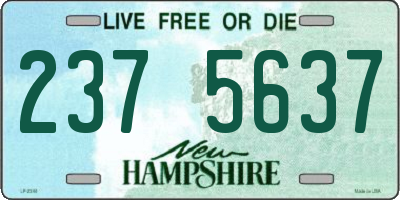 NH license plate 2375637