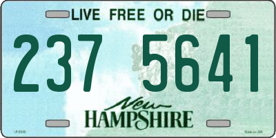 NH license plate 2375641