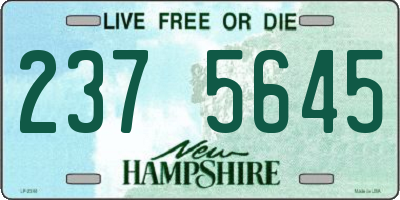 NH license plate 2375645