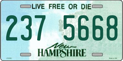 NH license plate 2375668