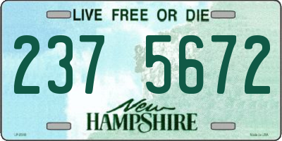 NH license plate 2375672