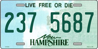 NH license plate 2375687