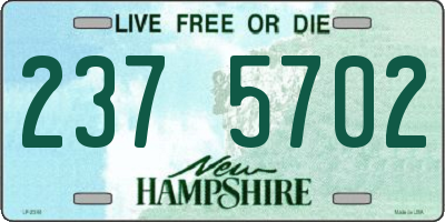 NH license plate 2375702
