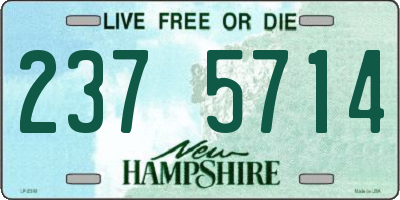 NH license plate 2375714