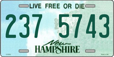NH license plate 2375743