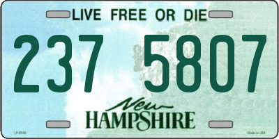 NH license plate 2375807