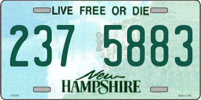 NH license plate 2375883