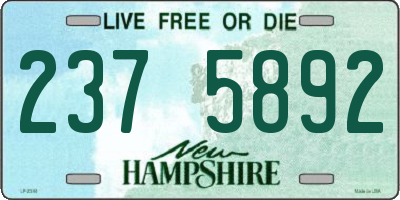 NH license plate 2375892