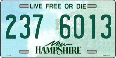NH license plate 2376013