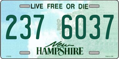 NH license plate 2376037