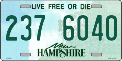 NH license plate 2376040
