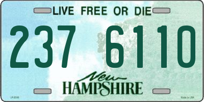 NH license plate 2376110