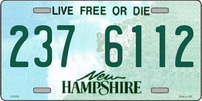 NH license plate 2376112