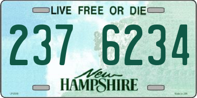 NH license plate 2376234