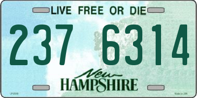 NH license plate 2376314