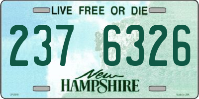 NH license plate 2376326