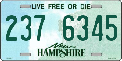 NH license plate 2376345