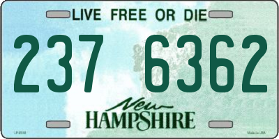 NH license plate 2376362