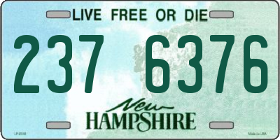 NH license plate 2376376