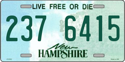 NH license plate 2376415