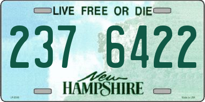 NH license plate 2376422
