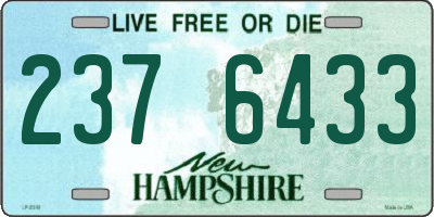 NH license plate 2376433