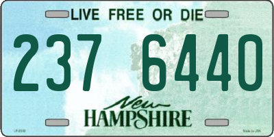 NH license plate 2376440