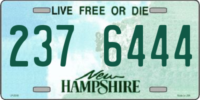 NH license plate 2376444