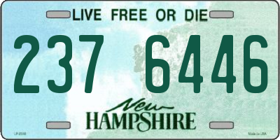 NH license plate 2376446