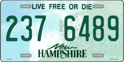 NH license plate 2376489