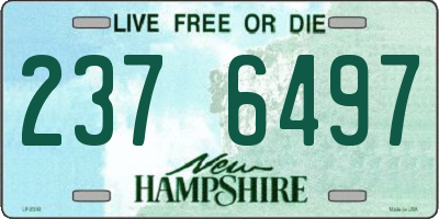 NH license plate 2376497
