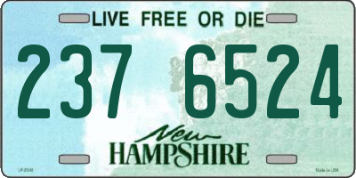 NH license plate 2376524