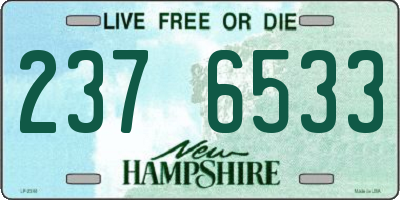 NH license plate 2376533