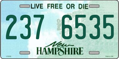 NH license plate 2376535