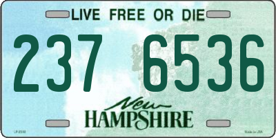 NH license plate 2376536