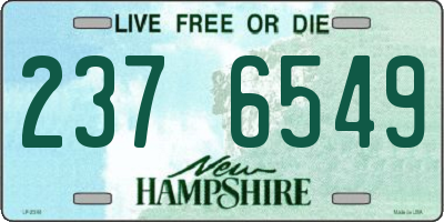 NH license plate 2376549