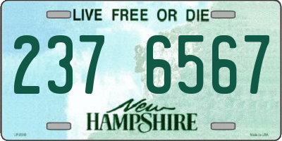 NH license plate 2376567