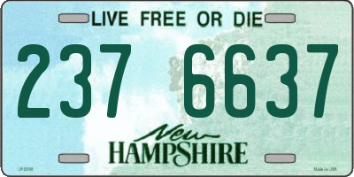NH license plate 2376637