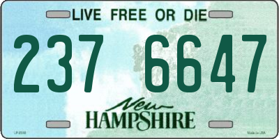 NH license plate 2376647