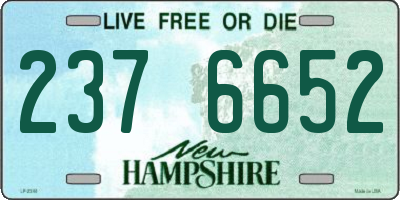 NH license plate 2376652