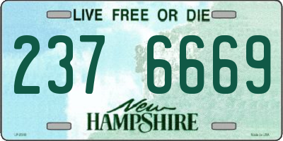 NH license plate 2376669
