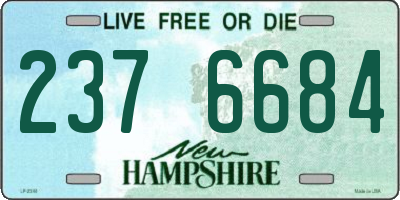 NH license plate 2376684